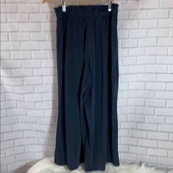 Vero Moda Navy Pull On Wide Leg Crop Pants… - Picture 3 of 6